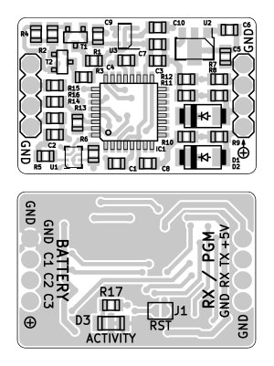 JETI LiXXX Vario with BMP280 - Layout