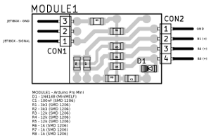 JETI DUPLEX battery monitor with altitude and vario - layout